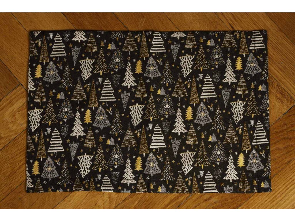 Placemats 2pcs - Celebration black