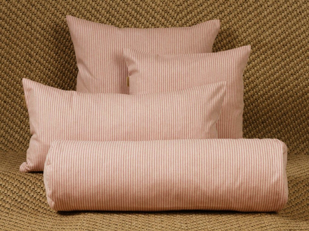 Obliečka na vankúš - Ružový prúžok