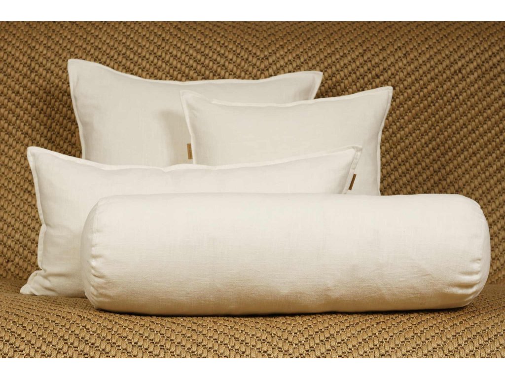 Leinen Kissen Leinen stonewashed white