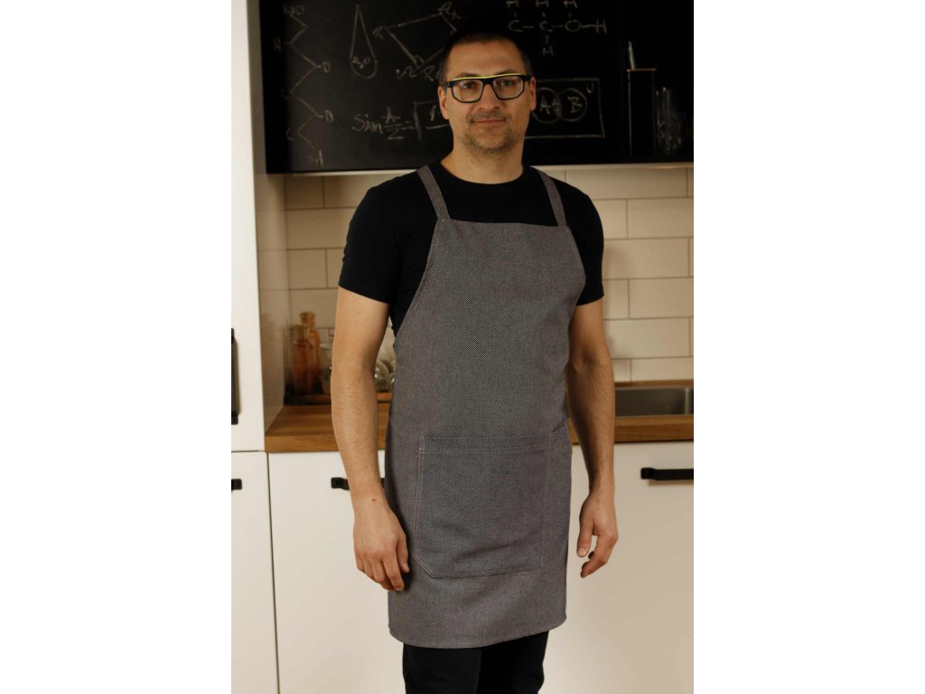 Apron - Dobby Blue