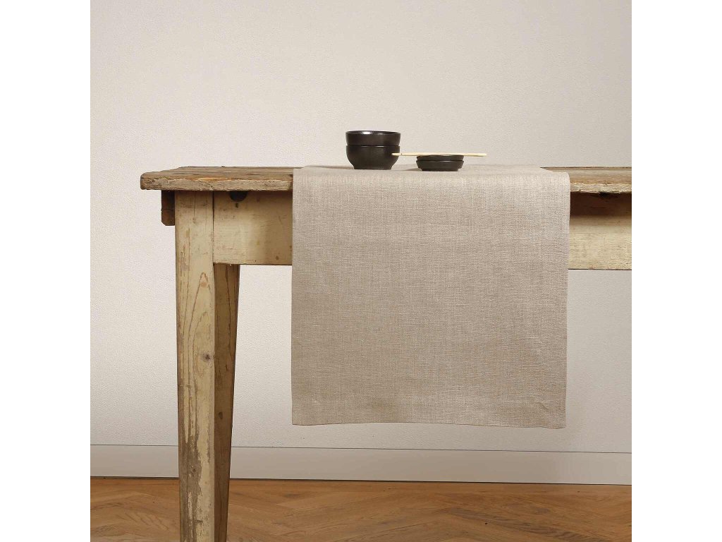 Table Runner - Washed natural linen