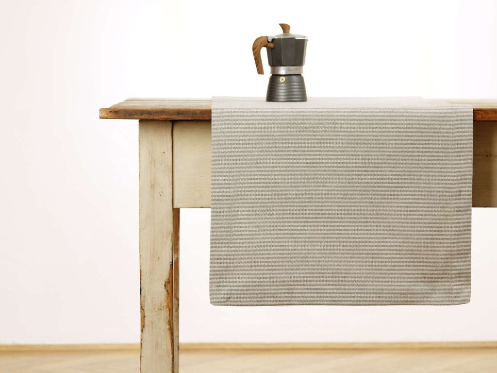 Tischläufer - Grauer Streifen