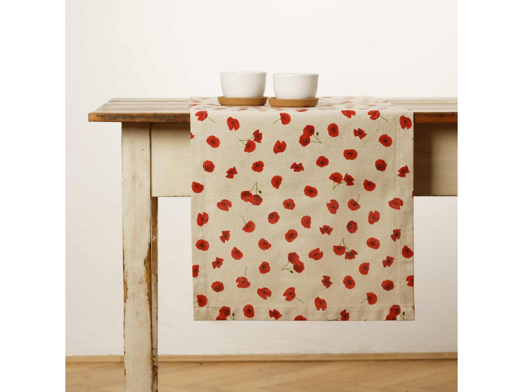 Table Runner - Poppies III