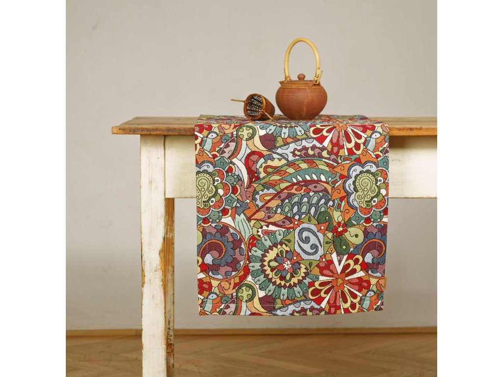 Table Runner - Flower art