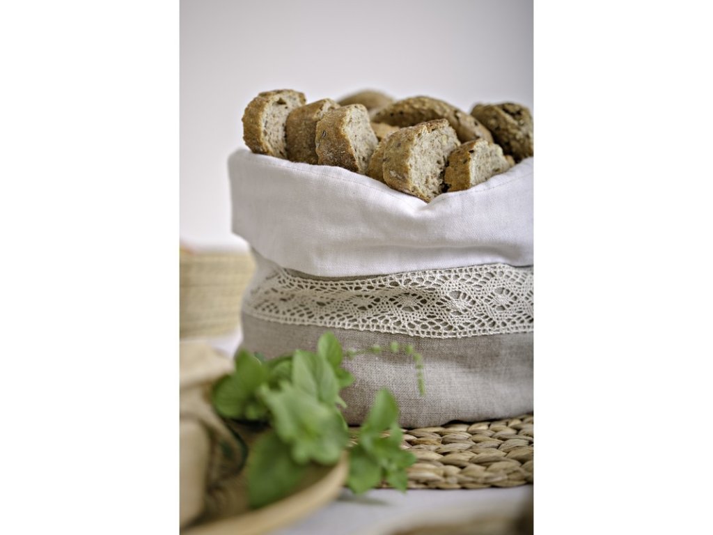 Bag for Serving Baked Goods and Bread - Lace Natur II