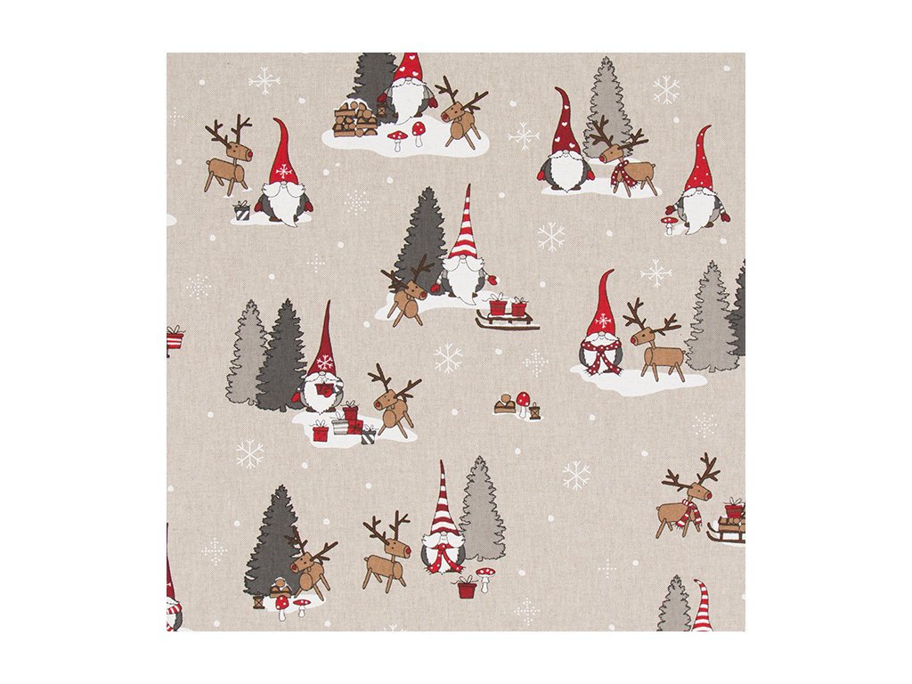 Vánoční skřítek se sobem