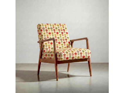 Křeslo retro flower