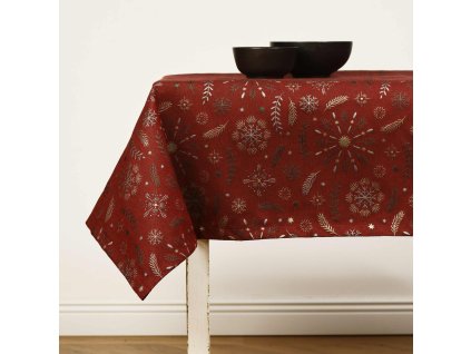 Christmas tablecloth - Kirkenes red