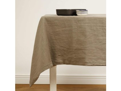LeinenTischdecke - Leinen stonewashed stone