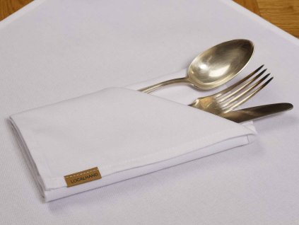 Obrúsky 2ks - Biela bavlna