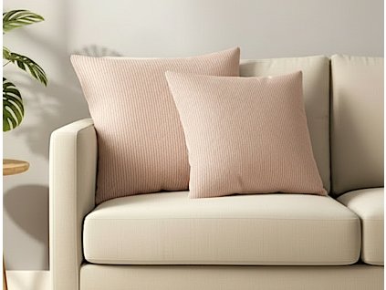 Jaquard růžový proužek