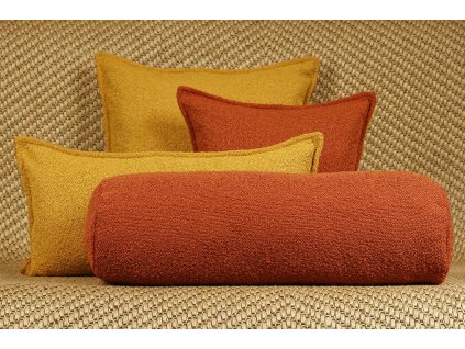 Polštář - Boucle mustard/fox