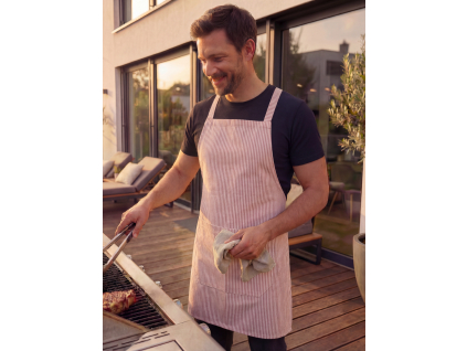 Apron - Pink strip