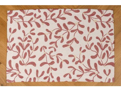 Tischsets 2er Set - Mistleteo red