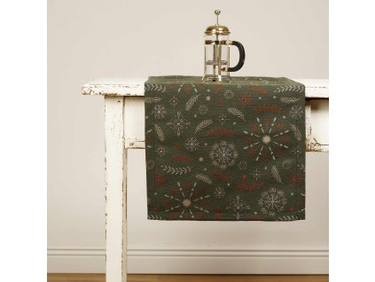 Christmas Table Runner - Kirkenes green