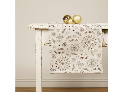 Christmas Table Runner - Kirkenes white