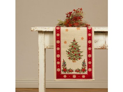 Vianočný behúň na stôl - Gobelín Lodi