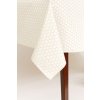 Stain resistant tablecloth - Beige dot jacquard