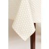 Stain resistant tablecloth - Beige dot jacquard