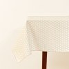 Schmutzabweisend Tischdecke - Beige Punkt Jacquard