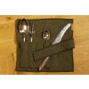 Cutlery pocket - Boucle green