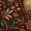 WeinachtsTischdecke - Moon red