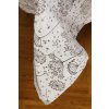 Jacquard Baumwolltischdecke  - Eole white