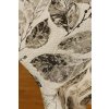 Jacquard cotton tablecloth - Platino leaves