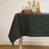 Linen tablecloth - Linen stonewashed petrol
