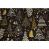 Christmas placemats 2pcs - Celebration black