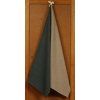 Linen Kitchen towel, stonewashed stone&petrol, 2pcs