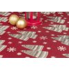 Christmas tablecloth - Candlelight red