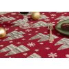 Christmas tablecloth - Candlelight red