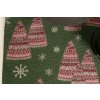 Christmas Table Runner - Candlelight green