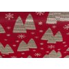 Christmas Table Runner - Candlelight red