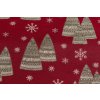 Christmas Table Runner - Candlelight red