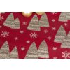 Christmas Table Runner - Candlelight red