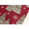 Christmas Table Runner - Candlelight red