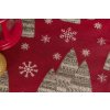 Christmas Table Runner - Candlelight red