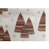 Christmas Table Runner - Candlelight white