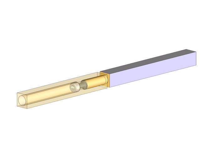 Čtyřhrany dělené pro zámky ERBI (Rozměr 8x8mm 85/65)