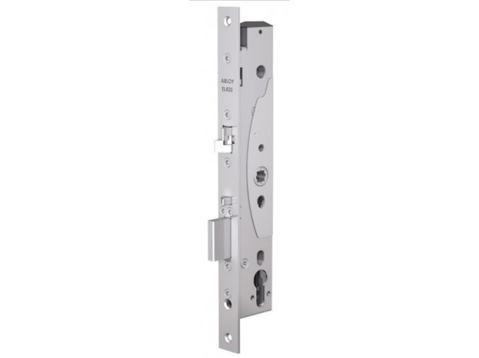 Elektromotorický zamek abloy el420 12 24v roztec 92mm