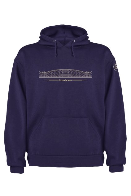 most capucha tmave modra