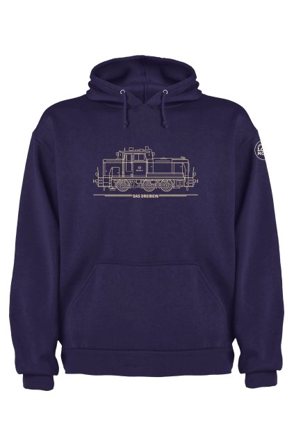 Pánská mikina přes hlavu s klokaní kapsou DREIBEIN