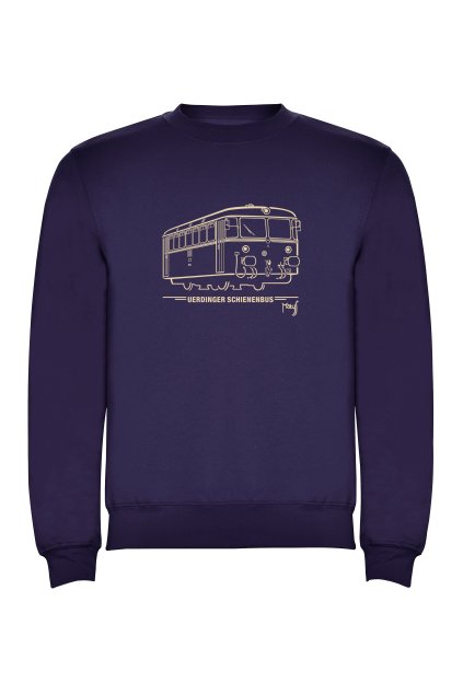 uerdinger mikina bez kapuce modra