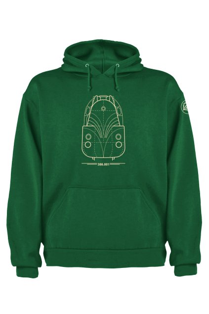 386001 capucha zelena