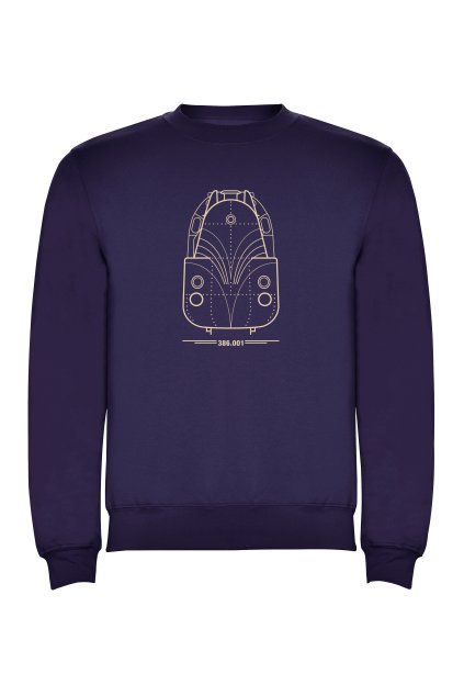 386001 mikina dlouhy rukav modra