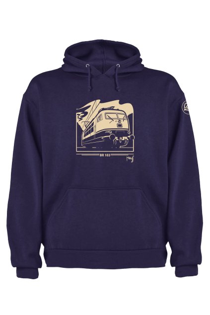 BR103 capucha tmave modra