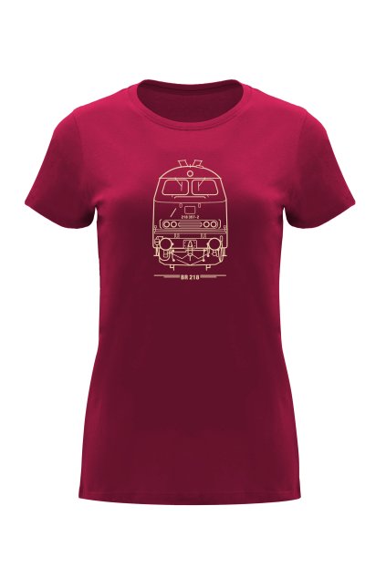 br 218 damske triko bordo