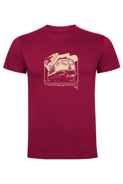BR103 panske triko bordo
